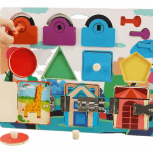 Juguete Tablero Sensorial Modelo B Montessori Abrete Sesamo