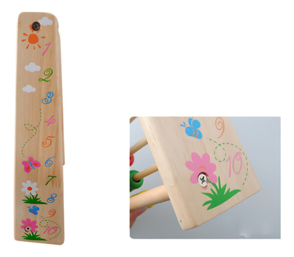 Abaco Vertical Juguete De Madera De 10 Filas Montessori B - Imagen 14