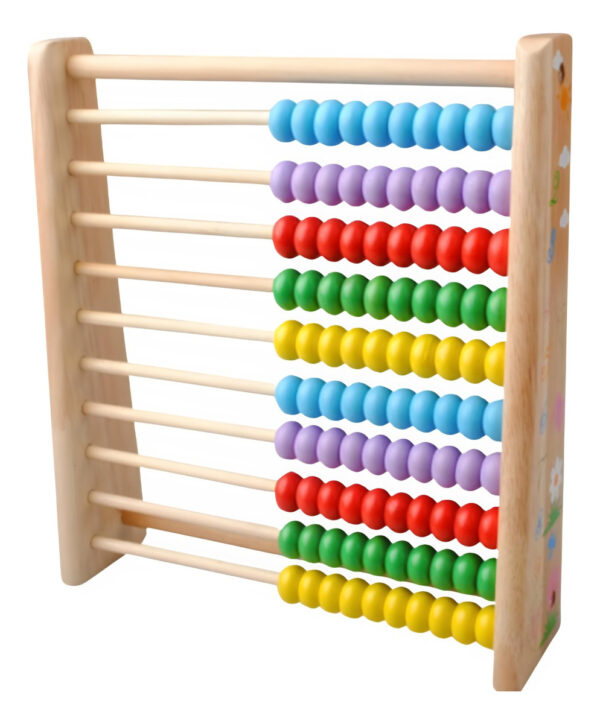 Abaco Vertical Juguete De Madera De 10 Filas Montessori B