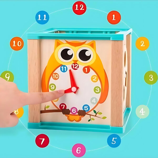 Juguete Cubo De Madera Puzzle Laberinto Didáctico Montessori - Imagen 4