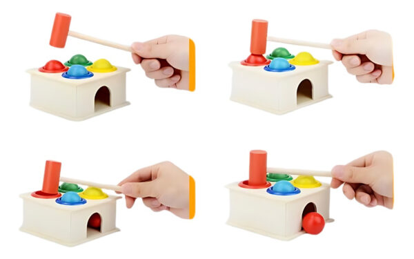 Juguete Madera Caja Martillo Didactico Motricidad Montessori - Imagen 13