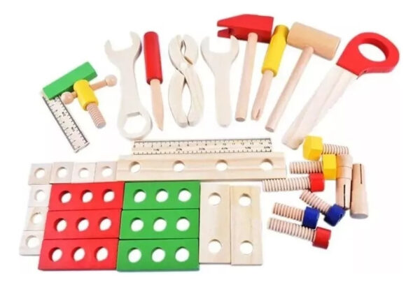 Juego De Aros Apilables De Madera Montessori - Imagen 18