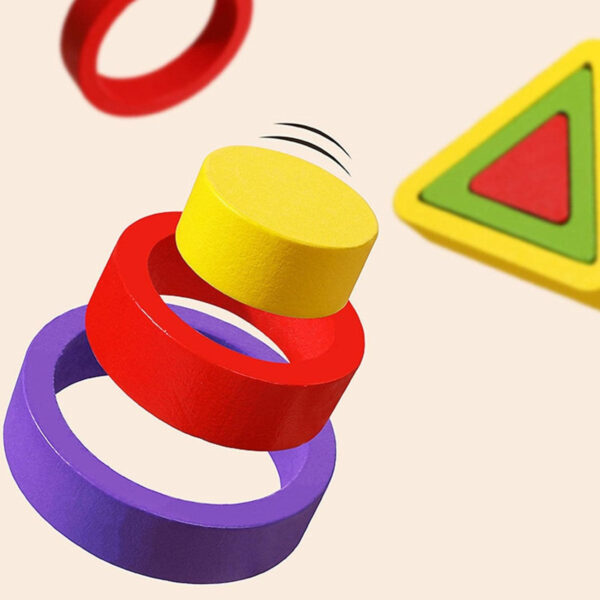 Juego Encaje Mágico De Formas Madera Montessori - Imagen 13