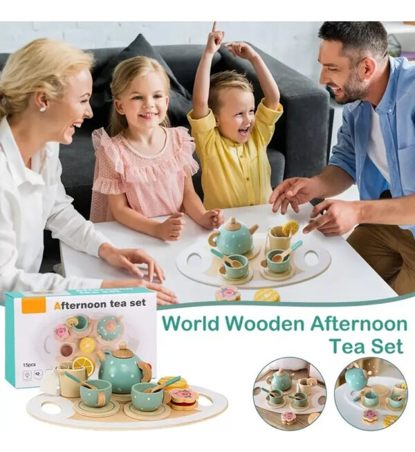 Juego De Aros Apilables De Madera Montessori - Imagen 8