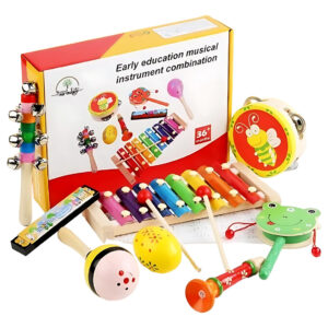 Set De 8 Instrumentos Musicales Juguete De Madera Montessori