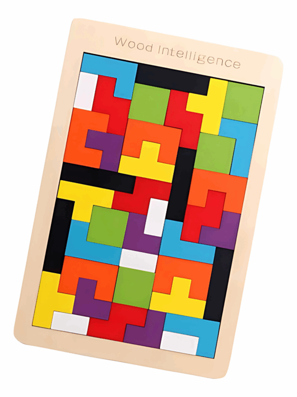 Tetris De Madera Juguete De Encaje Montessori tradicional
