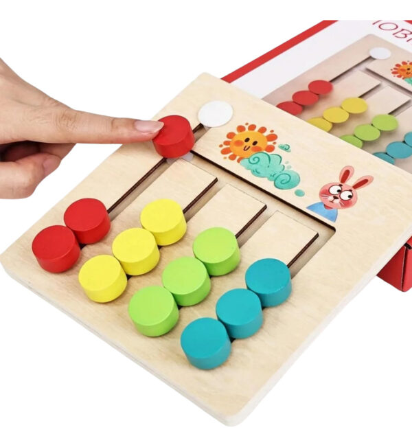 Juego De Clasificación De Colores Y Patrones Montessori - Imagen 4