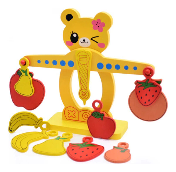 Balanza Matematica Frutas Y Numeros Montessori Pre Escolares - Imagen 12