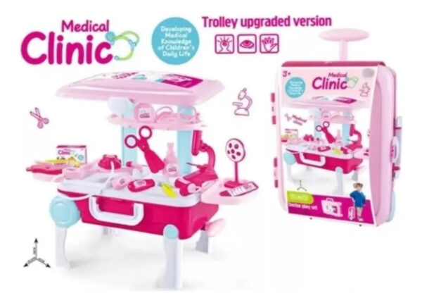 Maleta Clinica Portatil Doctora Para Niñas 27pcs Accesorios - Imagen 3