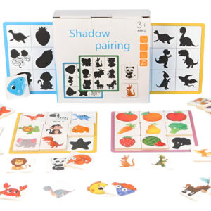 Juego De Pares Sombras Y Formas Montessori