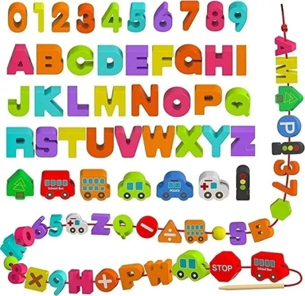 Juego De Aros Apilables De Madera Montessori - Imagen 7
