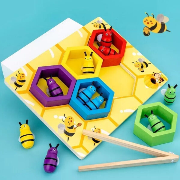 Balde De Bloques De Construcción De Madera Ciudad Montessori - Imagen 15