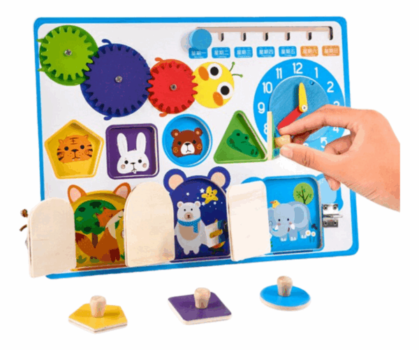 Juguete Tablero Sensorial Modelo A Montessori Abrete Sesamo