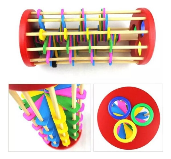 Escalera Pelotas Martillo Juguete De Madera Montessori - Imagen 3