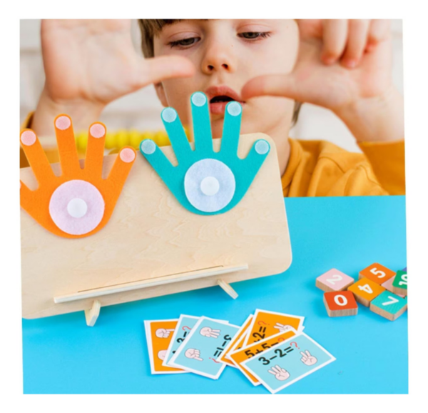 Juego Calculo Matemático Suma Y Resta Con Dedos Montessori - Imagen 3