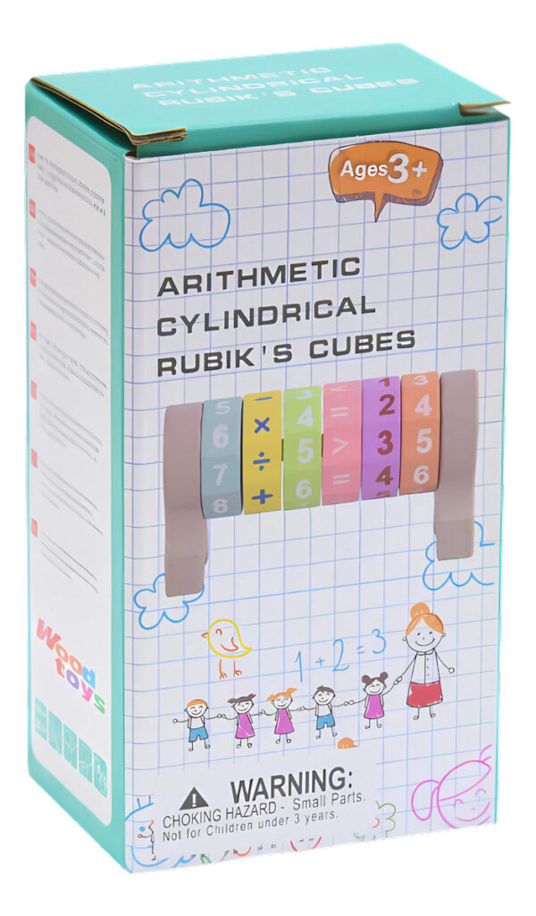 Juego De Calculo Matematico Cilindro Tipo Rubik Montessori - Imagen 12