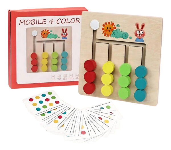 Juego De Clasificación De Colores Y Patrones Montessori