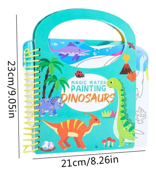 Libro Para Pintar Al Agua Niños Montessori Jardín Infantil - Imagen 3
