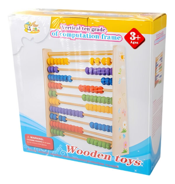 Abaco Vertical Juguete De Madera De 10 Filas Montessori B - Imagen 15