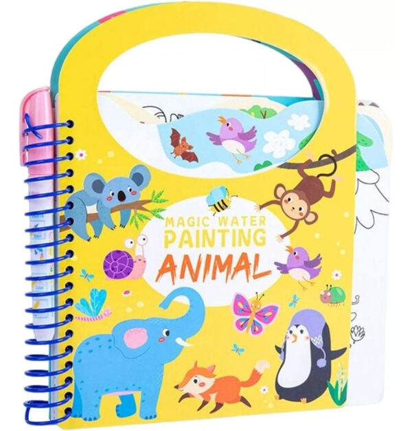 Pack 3 Libros Para Pintar Al Agua Niños Pequeños Montessori - Imagen 5