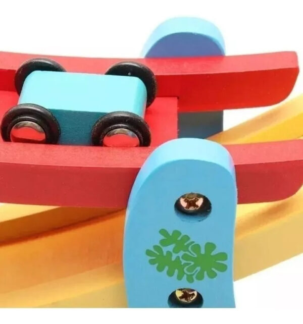 Autopista De Madera Juguete Didáctico Para Niños Montessori - Imagen 15