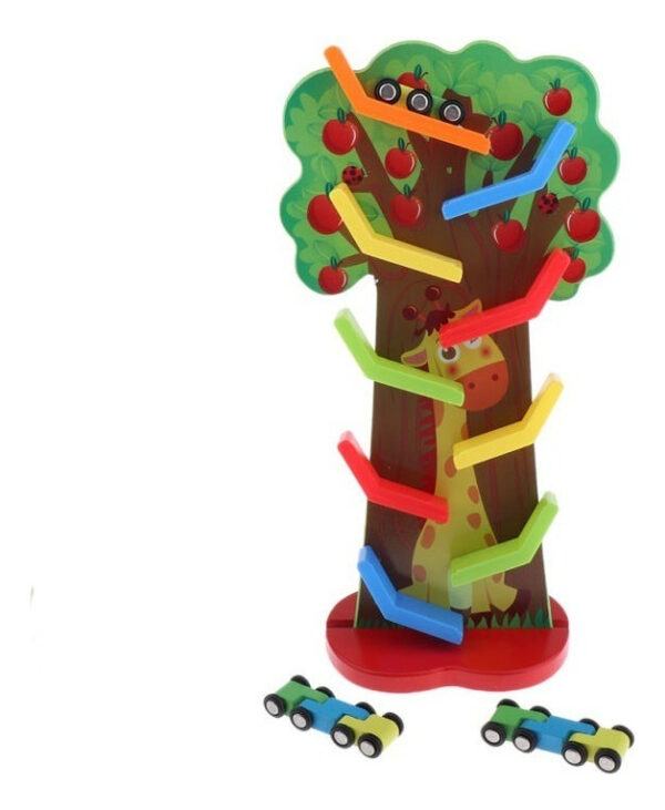 Pista Árbol De Autos Juguete Didáctico De Madera Montessori