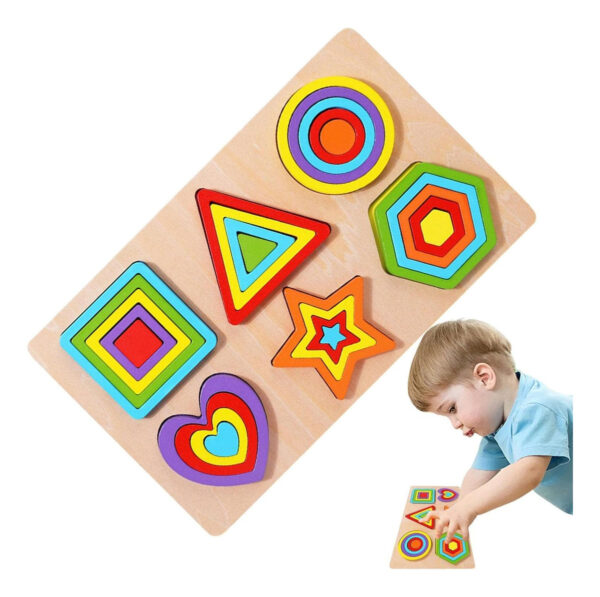 Juego Encaje Mágico De Formas Madera Montessori - Imagen 15