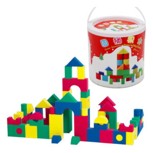 Balde De 40 Bloques De Madera Montessori