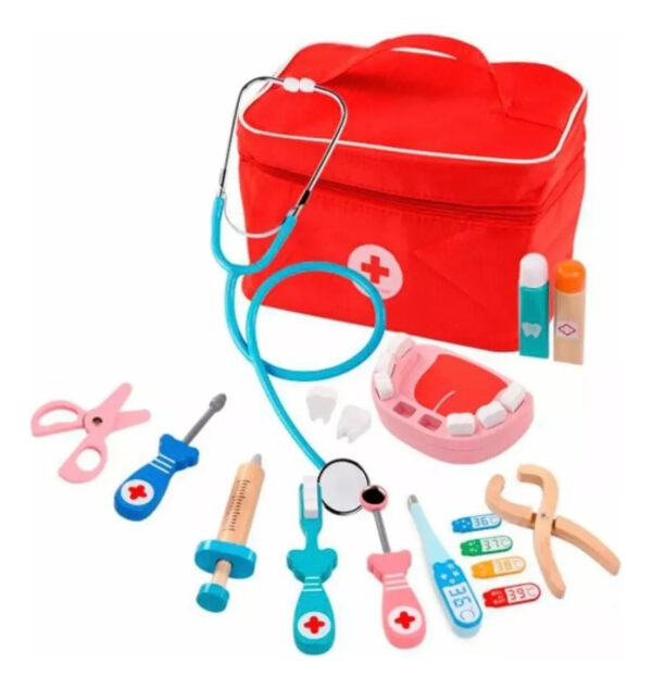 Set De Dentista Para Niños Juguetes De Madera Montessori