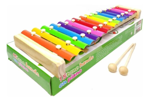 Xilofono Didáctico De Madera 15 Notas Musical Educativo