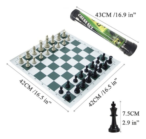 Tablero Ajedrez Profesional 42x42 Cm Gran Calidad Estrategia - Imagen 3