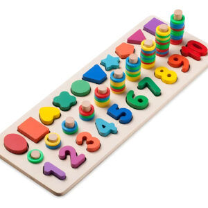 Abaco 3 En 1 De Madera Para Niños Montessori