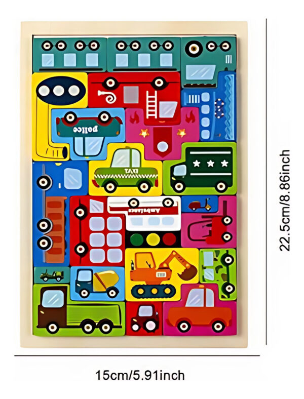 Tetris De Madera Juguete De Encaje Montessori - Imagen 7