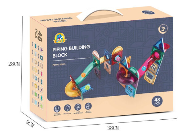 Juego De Azulejos De Construccion Magneticos Montessori - Imagen 13