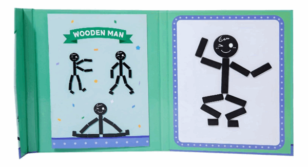 Juego De Expresiones Del Cuerpo Humano Stick Man Montessori - Imagen 4