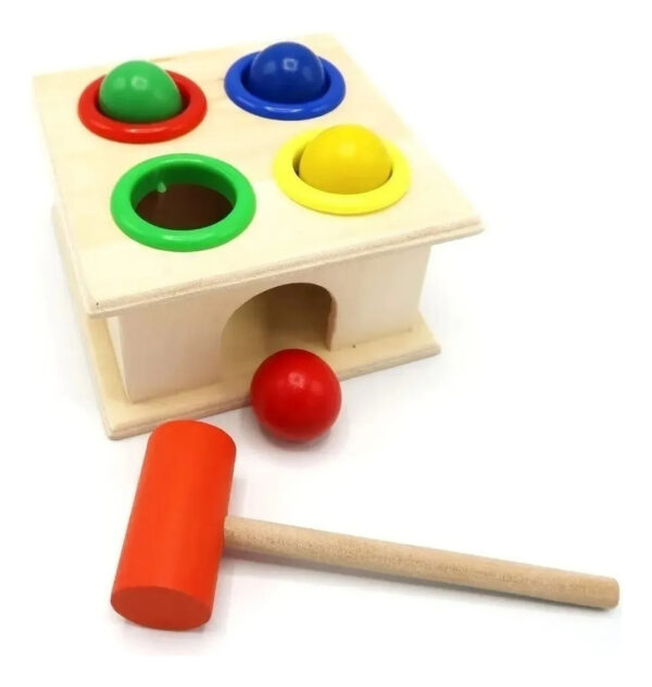 Juguete Madera Caja Martillo Didactico Motricidad Montessori - Imagen 12