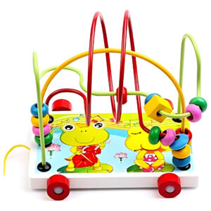 Juguete Madera Motricidad Arrastre Con Laberinto Montessori