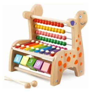 Juguete De Madera Jirafa 3 En 1 Didáctico Montessori