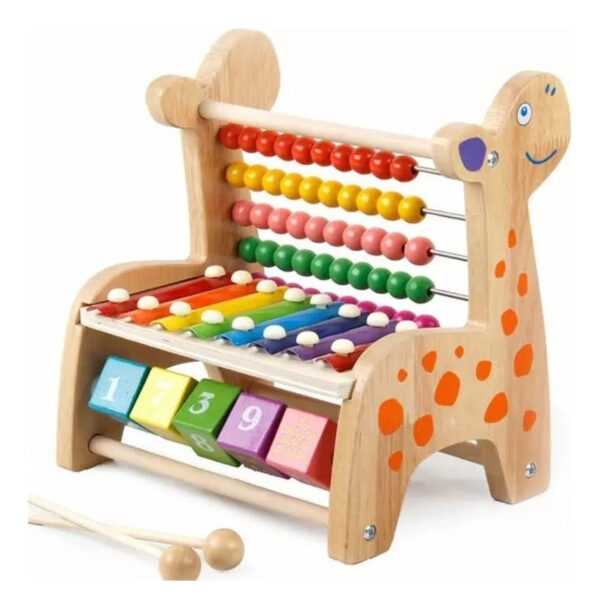 Juguete De Madera Jirafa 3 En 1 Didáctico Montessori