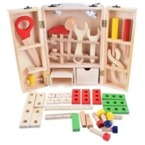 Caja De Herramientas Juguete De Madera Didáctico Montessori