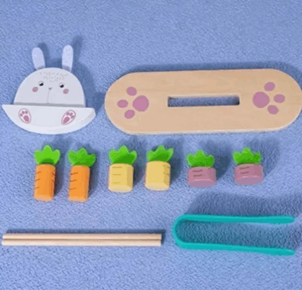 Juego De Equilibrio Conejo Juego De Madera Montessori Niños - Imagen 5