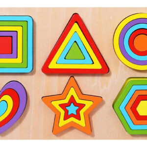 Juego Encaje Mágico De Formas Madera Montessori