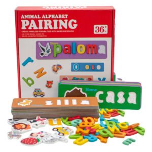 Juego Encaje Arma Palabras - Deletro Madera Montessori