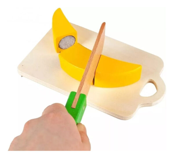 Balde De Frutas Y Verduras De Madera Juguete Montessori - Imagen 6