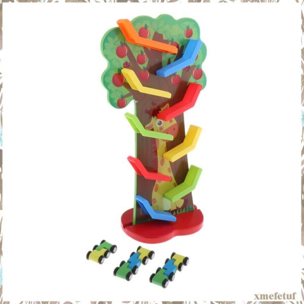 Pista Árbol De Autos Juguete Didáctico De Madera Montessori - Imagen 13