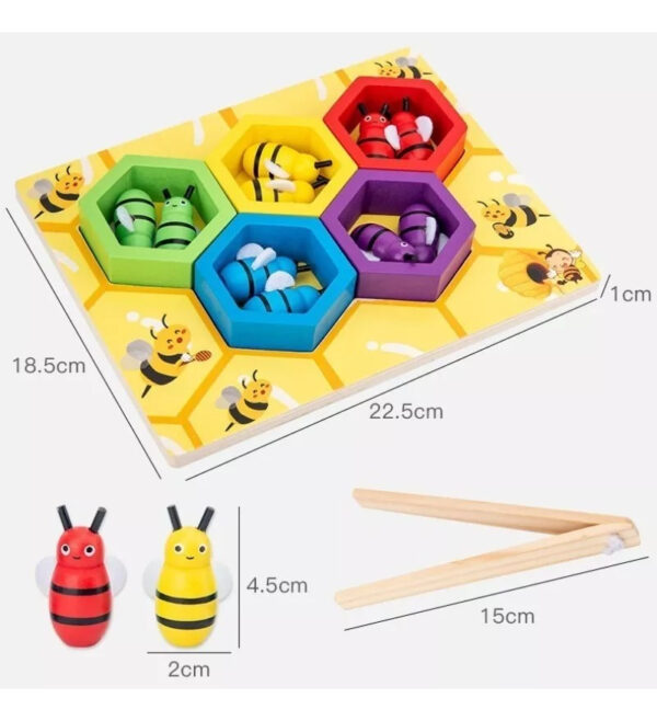 Puzzle Alfabeto De Animales De Madera Montessori Escolares - Imagen 12