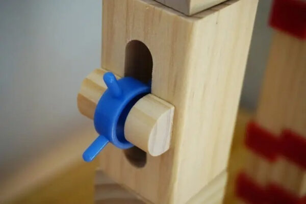 Circuito De Bolitas De Madera Juguete Didáctico Montessori - Imagen 4