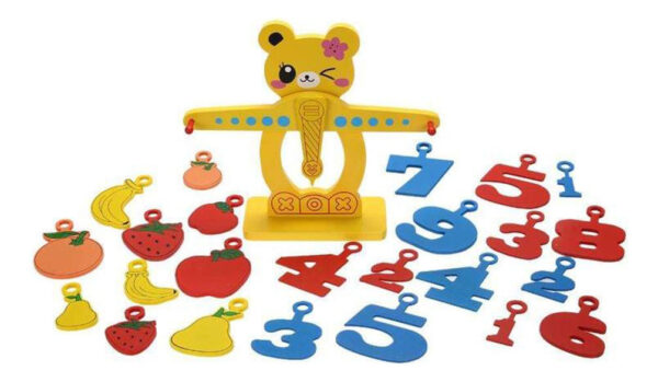 Balanza Matematica Frutas Y Numeros Montessori Pre Escolares