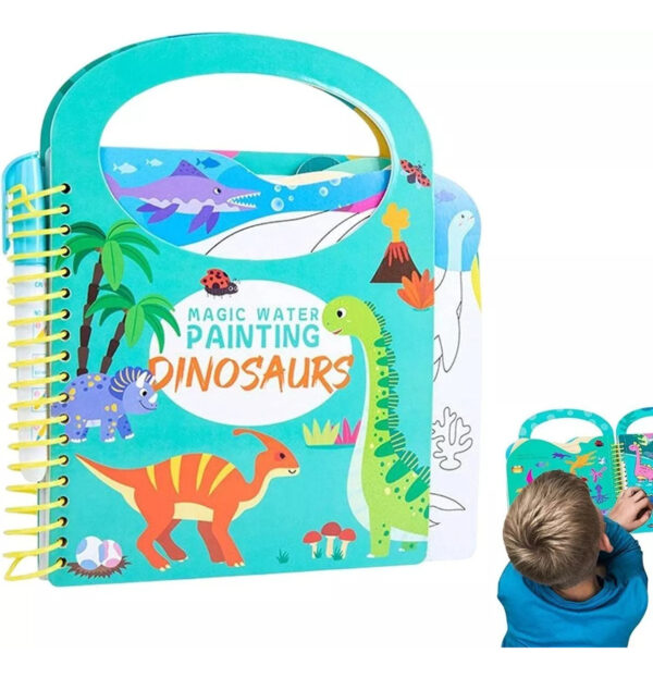 Libro Para Pintar Al Agua Niños Montessori Jardín Infantil - Imagen 6