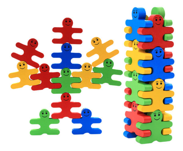 Juego De Equilibrio Montessori Villanos  Apilables